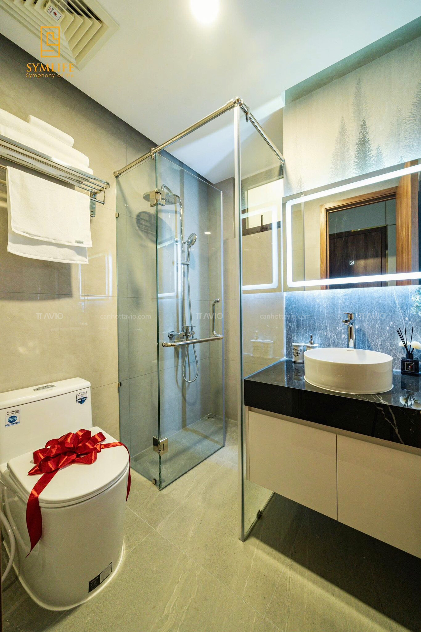 Căn 02pn Mẫu ở Symlife - Wc