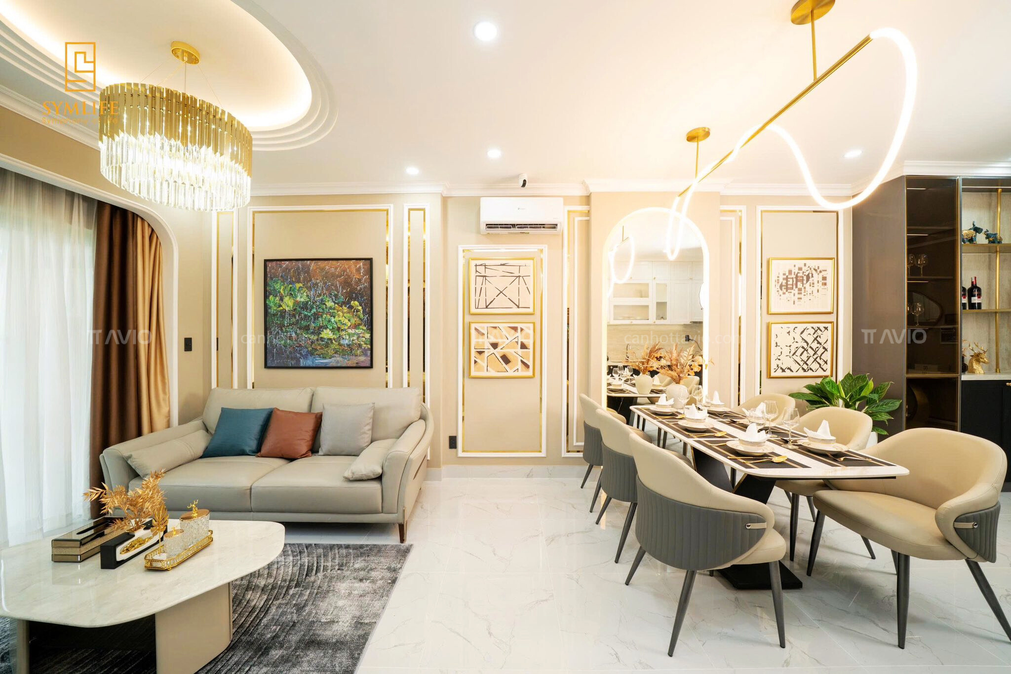 Căn Hộ 03pn Mẫu Symlife - Phòng Khách