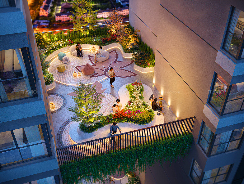 Khu đọc Sách Cư Dân Happy One Mori