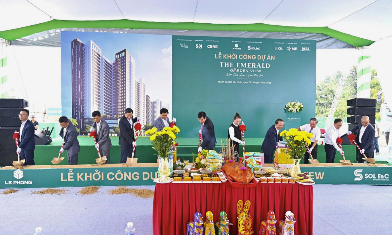 Lễ bắt đầu xây dựng dự án The Emerald Garden View diễn ra đúng tiến độ dự kiến