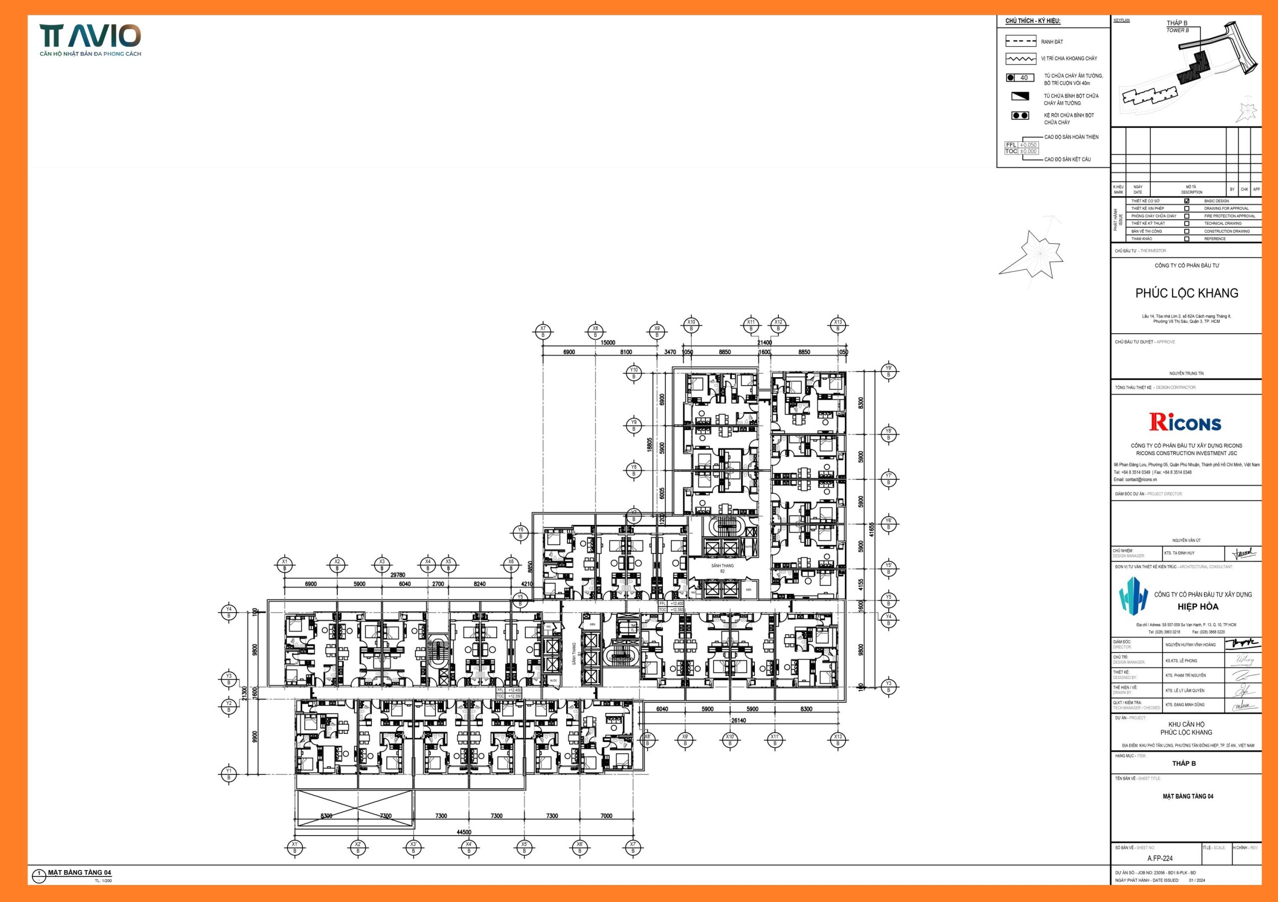 MẶt BẰng TẦng 4b DỰ Án Tt Avio