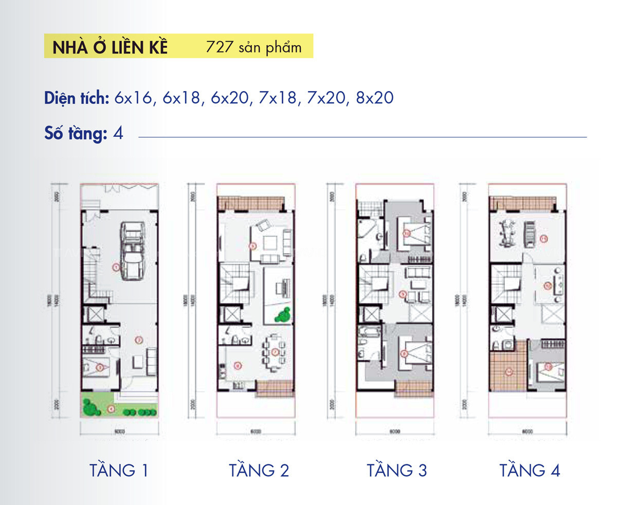 Nhà ở Liền Kề T&t City Millennia Tầng 04