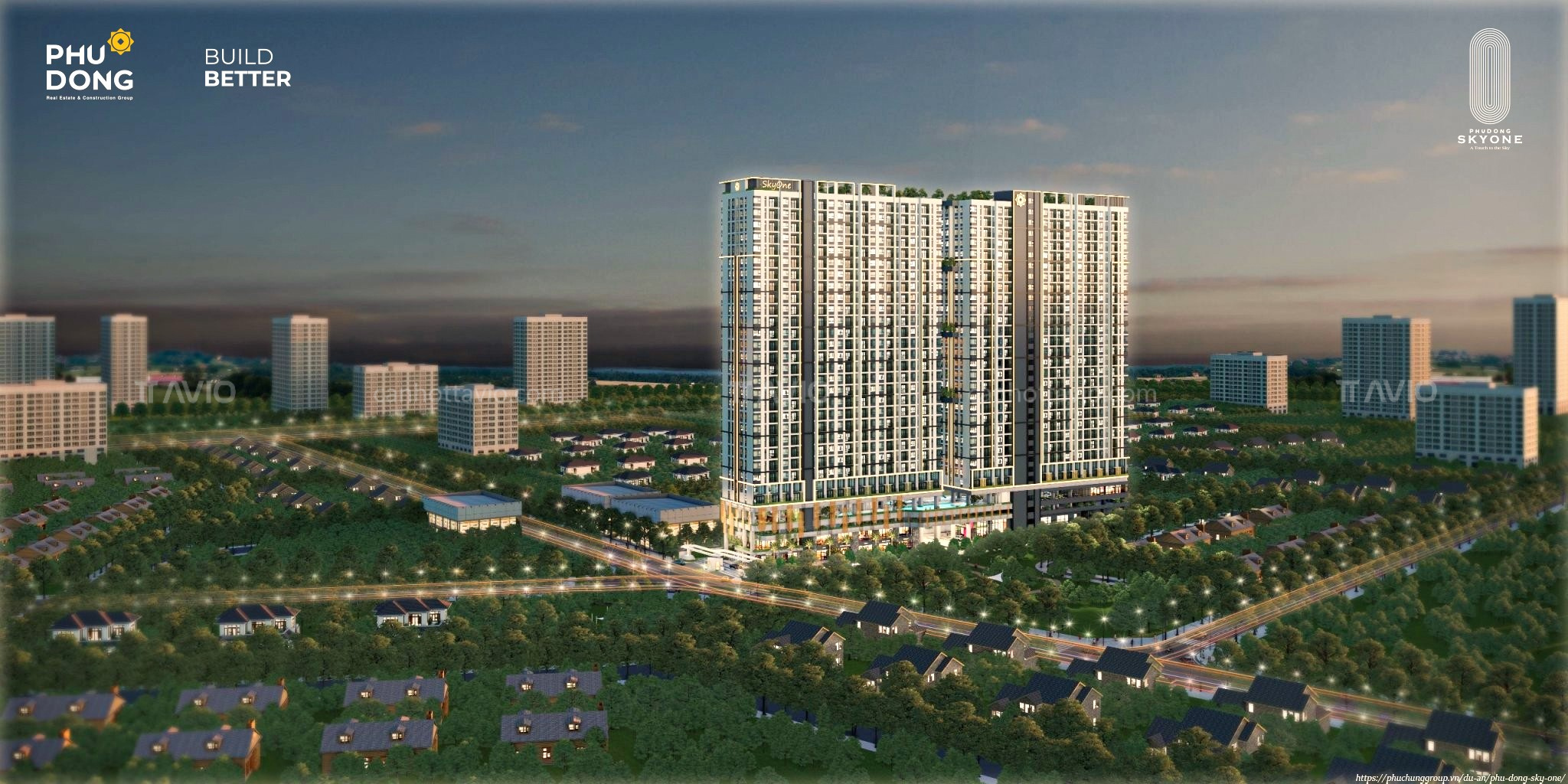 Phối cảnh dự án Phú Đông SkyOne Bình Dương