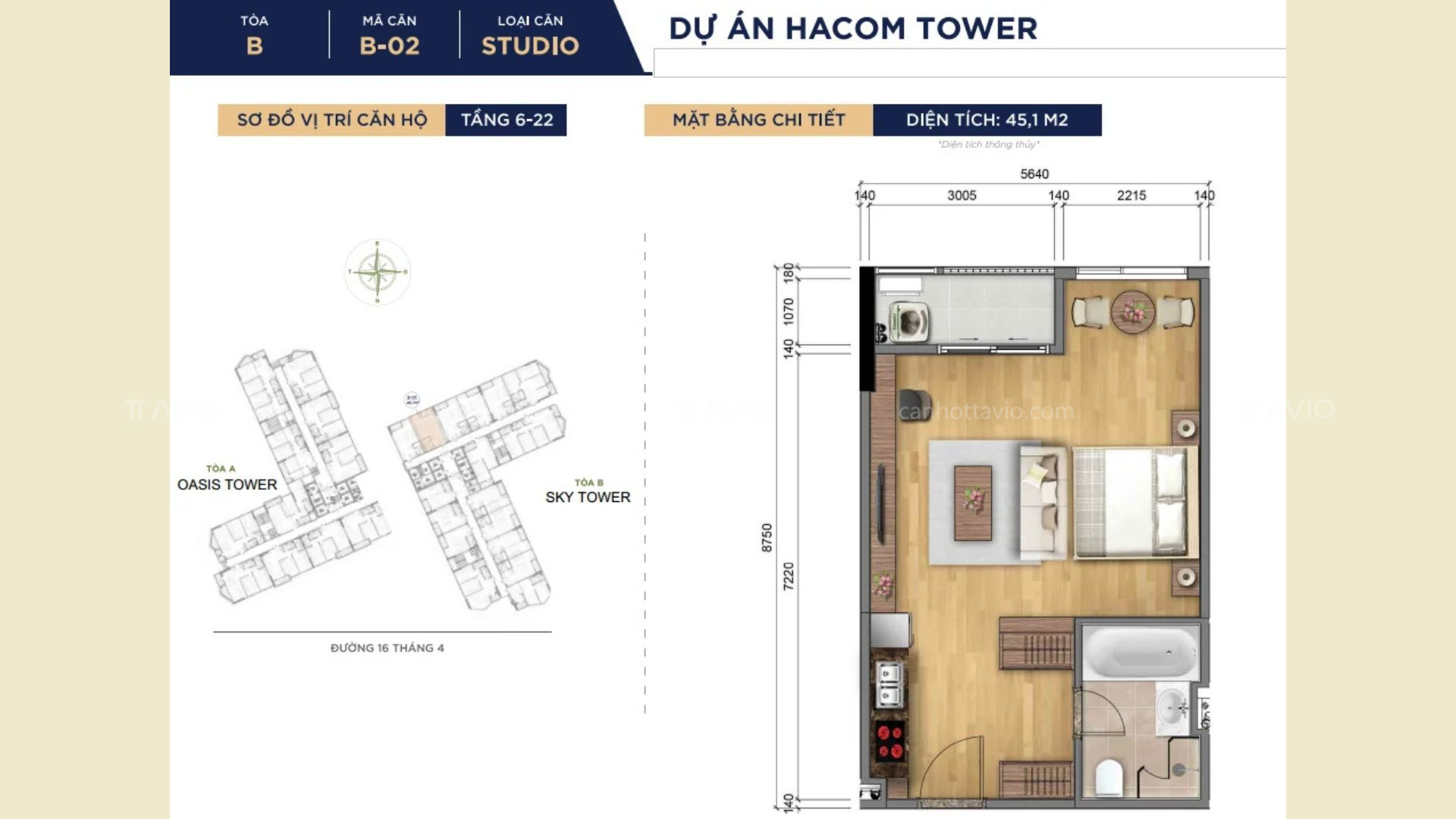 Thiết Kế Căn Hộ Hacom Tower (2)