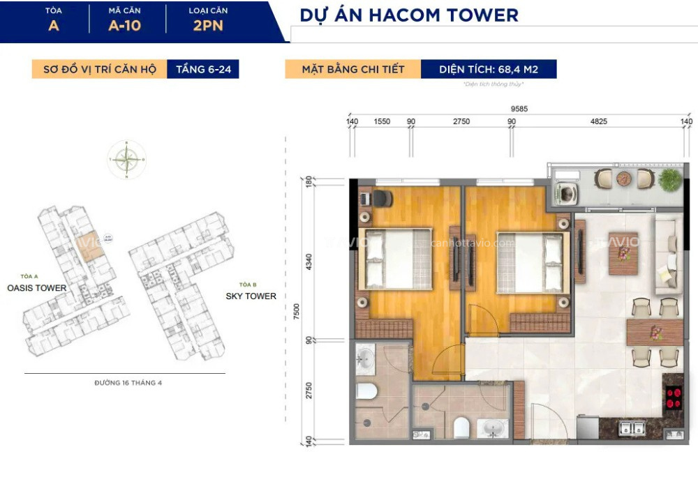 Thiết Kế Căn Hộ Oasis Tower (10)
