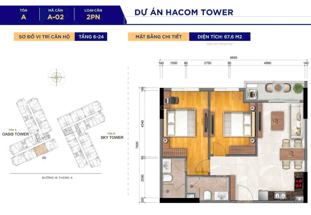 Thiết Kế Căn Hộ Oasis Tower (2)
