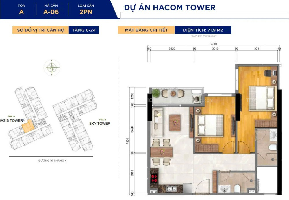 Thiết Kế Căn Hộ Oasis Tower (6)