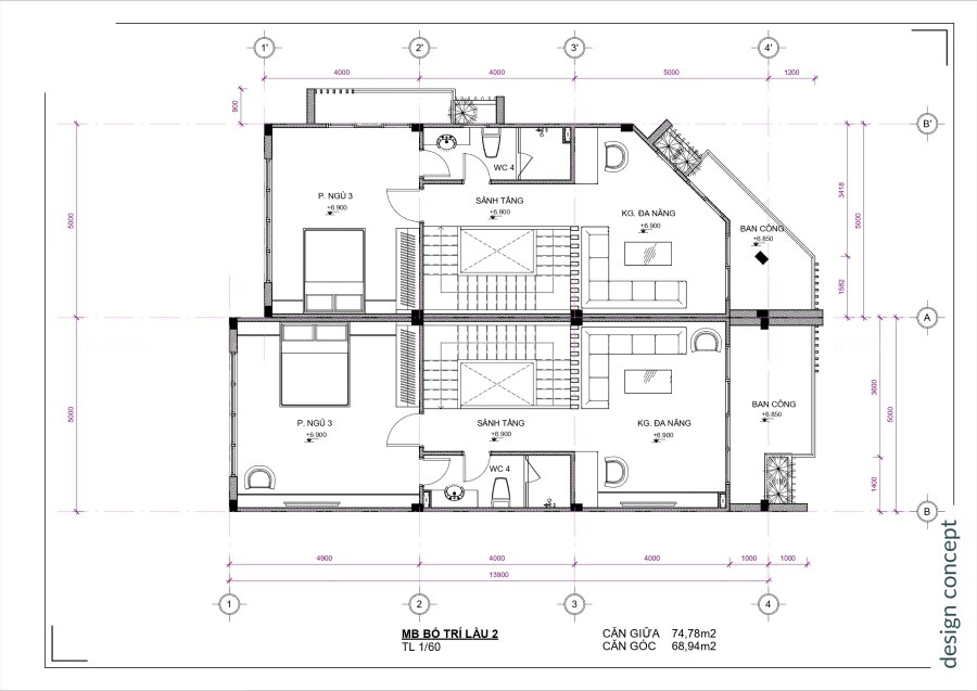 Thiết Kế Nhà Phố Golden Town 5x13 (3)