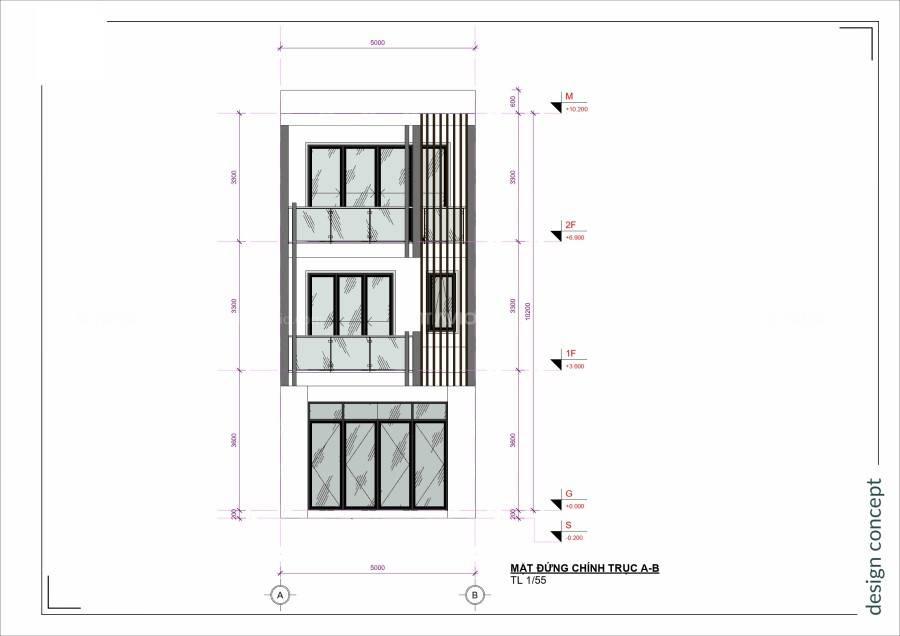 Thiết Kế Nhà Phố Golden Town 5x14 (9)