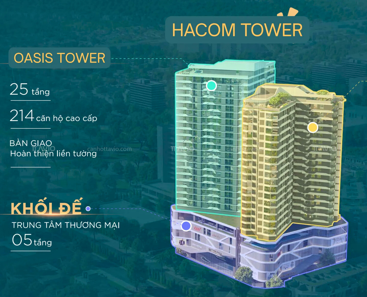 Tòa Oasis Tower_hacom Tower